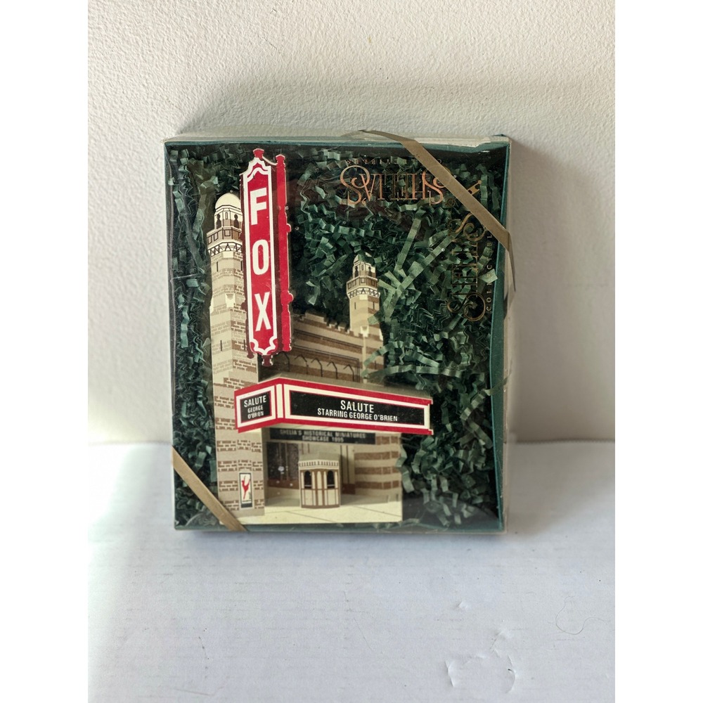 Shelia's Historical Miniatures 1995 Atlanta Fox Theatre Wood Collectible